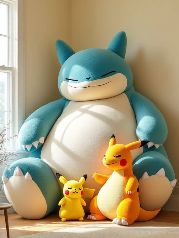 life size pok mon plush collection